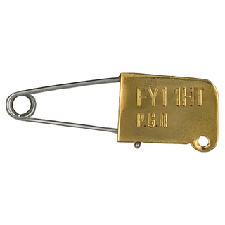 POST GEnERAL 黃銅胸針造型鑰匙圈 FY1 1HT P.G.II 銅材質 印度製造, 黃銅, 10g