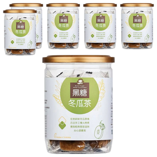 Medolly 蜜思朵 黑糖冬瓜茶, 在地新鮮冬瓜原塊 古法手工慢火熬煮 復刻經典香甜滋味 沁心退暑氣, 17g, 12入, 6罐