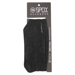 AMEBA BLACK 超寬版運動頭帶 台灣製造, 黑色變形蟲, 1條