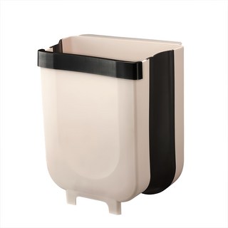 大容量摺疊式可掛垃圾桶, 1層, 咖啡色