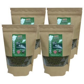 茂喜食品 有機綠豆 適合做成飲品或甜點, 400g, 4包