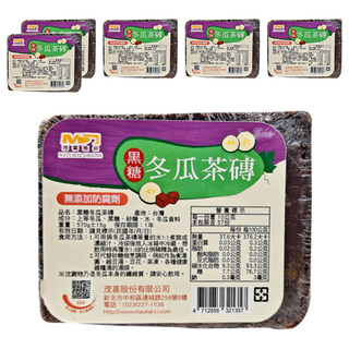 茂喜食品 黑糖冬瓜茶磚, 無添加防腐劑, 570g, 6個, 1個