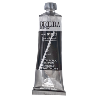 MaIMeRI 美利 BRERA 超細緻壓克力顏料S1 M0806018 018 TITANIUM WHITE 鈦白色, 1色, 60ml