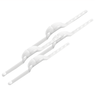 FaSoLa 多用途吸管 湯匙固定矽膠夾 矽膠材質 2入組, 白色, 2組