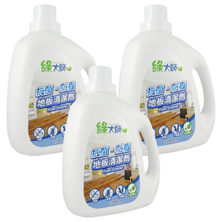 Green Master 綠大師 抗菌防蟲地板清潔劑 尤加利&香茅精油 各類地板適用, 2L, 3瓶