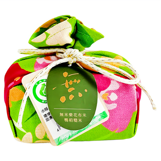 芳榮米廠 無米樂 小花磚 鴨稻糙米 台南14號 鴨間稻栽培方式, 300g, 1包