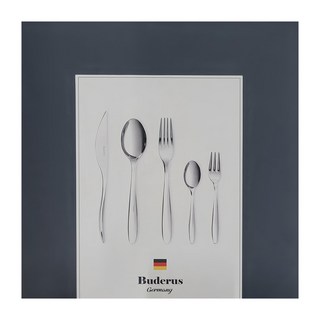 Buderus 316 禮盒組, 開拓者 銀色, 餐匙 + 餐叉 + 餐刀 + 甜點匙 + 甜點叉 + 禮盒, 1組