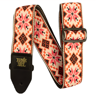 Ernie Ball JACQUARD Cinnamon Needlepoint 背帶 寬5.2cm 適用於吉他及貝斯等樂器, 41~72吋, 1個