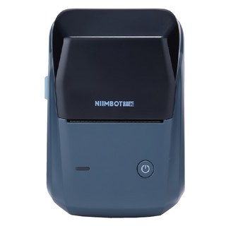 NIIMBOT 標籤機 B1, 300dpi高清打印, 25-56mm標籤寬度, 適用於iOS/Android, 顏色: 潮流灰, 湖藍灰, 1個