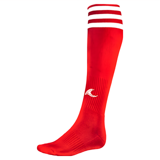 Loopal 路寶 專業足球運動襪, 彈性襪口，台灣製, S, 紅色, 1雙