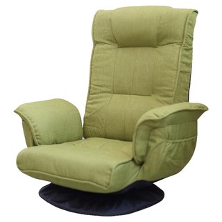 Cotton Field 棉花田傢飾 多段式360度旋轉折疊和室椅, 果綠色, 1個