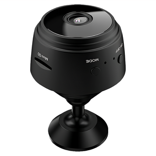 ANTIAN A9 家用高清夜視攝像頭 1080P高畫質遠端攝像鏡頭 100g 黑色, 761AT1CD3-BK, 1個