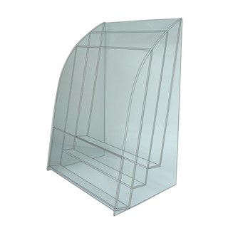 LIFE徠福 壓克力三層 文件架 檔案收納架, A4(內深4cm x 厚3mm), NO.1216, 1個