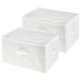 comet Home 牛津布收納箱 39L, 白色, 2個