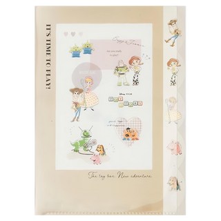 TOY STORY 玩具總動員 返校日多層文件夾 Set, 310mm*225mm, PP材質, 5個夾層, 棕色, 1個