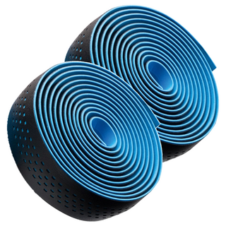 MERIDA 美利達 手把帶 PU+EVA 雙材質結合 長2100mm 寬30mm 一組附尾塞, 黑色 + 藍色, 2個