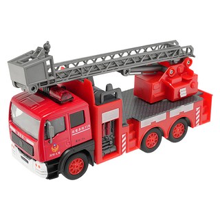 EAPAO雲梯消防車模型玩具 仿真消防車 兒童益智玩具, 1入