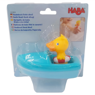 HABA 碰碰船達可鴨，不含塑化劑之塑膠（ABS、PP），適合年齡：18個月以上, 1個, 303863