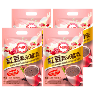 台糖 紅豆紫米藜麥, 奶素, 冷熱皆宜, 25g, 10包, 4袋