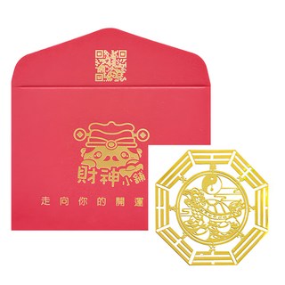 財神小舖 八卦龍龜開運金屬貼, 貴金屬鑲銀合金, 4.5cm*4.5cm, SK-016, 1片