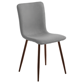 E-home Daisy戴希布面簡約餐椅 LKC014C-gry 灰色, 1個