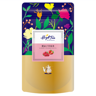 High Tea 水果草本茶 覆盆子草莓茶, 德國進口花草果乾 無糖 無咖啡因, 2g, 20包, 1袋