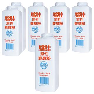 嬌娃 涼性爽身粉 保持身體乾爽, 300g, 6瓶
