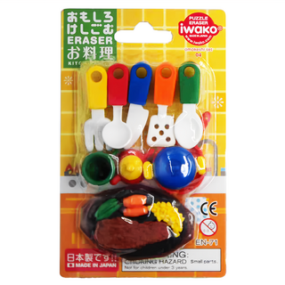 Iwako 造型橡皮擦 日本製造 益智玩具, 餐具, 1組