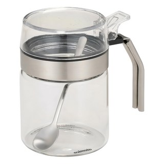 CB JAPAN atomico 調味罐 250ml 單手操作 附勺 密封 防潮 廚房調味好幫手, 1個, 單一顏色