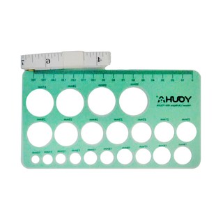YOUHA 優合 矽膠乳頭測量尺, 綠色, 1個