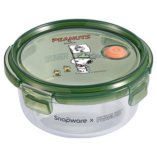 Corelle Brands 康寧餐具 Snapware SNOOPY露營趣 耐熱玻璃保鮮盒 660ml, 1個, 單件