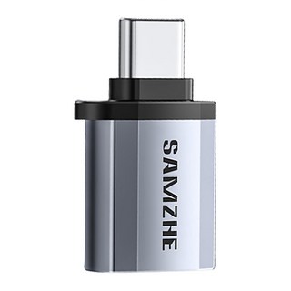 山澤 SAMZHE Type-C公轉USB3.0母5Gbps高速傳輸轉接頭 鋁合金外殼 迷你便攜, 1個, 單一商品