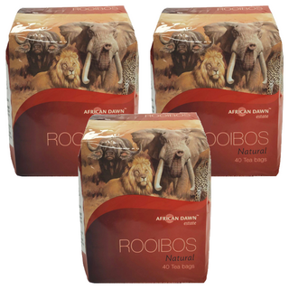 非洲晨曦 南非國寶茶 超輕盈 低卡路里 無咖啡因 低單寧酸, 2.5g, 40包, 3袋