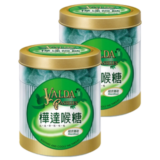 VALDA 樺達喉糖 超涼薄荷, 160g, 2罐