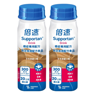 Supportan 倍速 癌症專用配方, 高蛋白, 添加魚油, 卡布奇諾口味, 200ml, 2瓶