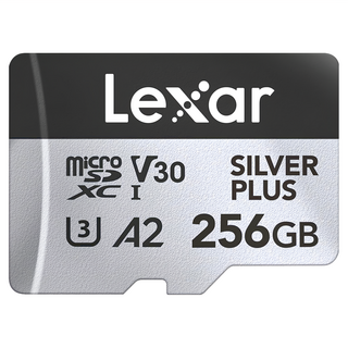 Lexar 雷克沙 Silver Plus MicroSDXC 記憶卡 U3 V30 A2 256GB, 1個