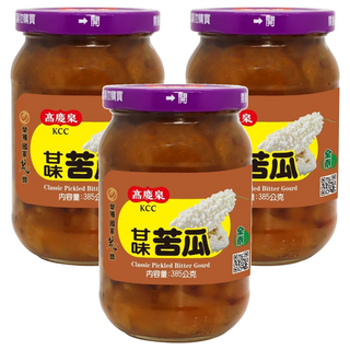 高慶泉 甘味苦瓜 Classic Pickled Bitter Gourd, 385g, 3罐