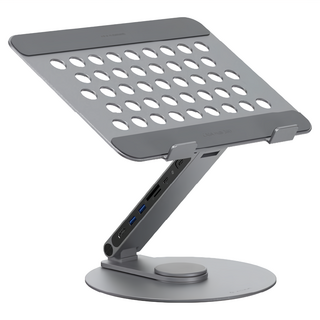 ADAM elements 亞果元素 CASA USB-C 八合一鋁合金旋轉摺疊支架集線器 360°可調角度 MacBook及iPad適用, 1個