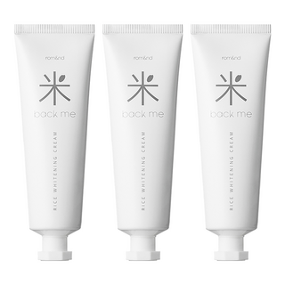 rom&nd 台灣公司貨 白米亮白素顏霜 50ml, 3條, 單一顏色
