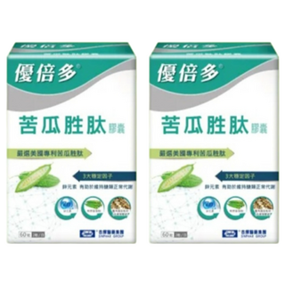 Sinphar 杏輝醫藥 YouBest 優倍多 苦瓜胜肽膠囊 專利苦瓜胜肽 含鋅 秋葵萃取物 墨角藻膠, 60顆, 2盒