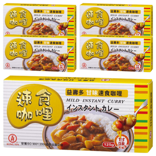 工研 KONG YEN 益壽多甘味速食咖哩，方便快速上桌的美味咖哩，居家料理好幫手, 125g, 5盒