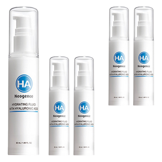 Neogence 霓淨思 玻尿酸保濕滲透乳液，搭配植萃角鯊烷，三重玻尿酸保濕科技，修復乾燥角質，清爽水乳液質地, 50ml, 5瓶