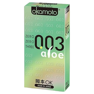 Okamoto 岡本 003蘆薈ALOE 衛生套 52mm, 10入, 5盒