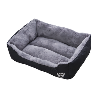 毛皇上 四季寵物床 U型窩, 1個, 黑色