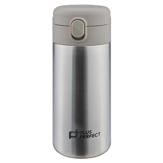 PLUS PERFECT 理想 晶鑽316陶瓷彈蓋保溫杯, 不鏽鋼色, 500ml, 1個