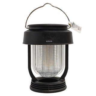 Kinyo 無段式太陽能兩用捕蚊燈 附充電線 240g 100 x 125mm 黑色, KL-6054