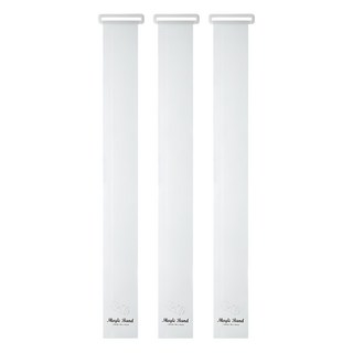 iSFun 收納束帶 自黏衣物整理居家旅行大號打包帶, 透明色, 3個