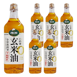 維義 玄米油 日本中小學營養午餐指定用油, 1L, 6瓶