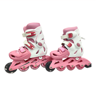 SUCCESS 成功 發光輪 兒童伸縮溜冰鞋 S0480, 聚丙烯材質, 可調整尺寸, 紅色, L, 1雙