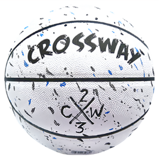 CrossWay 標準籃球 白藍色 7號 訓練用球 比賽用球, CRBA705, 1個